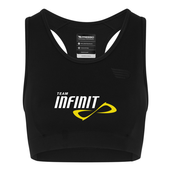 Women's Sustain Long Line Crop Bra Thumbnail